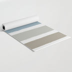 Blue & Taupe Stripes Yoga Mat Gallery Image 2