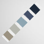 Blue & Taupe Stripes Table Runner Gallery Image 3