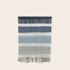 Blue & Taupe Stripes Wall Hanging Gallery Image 1