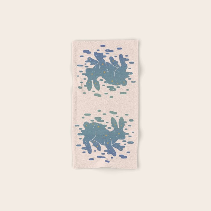 Lepus Constellation: Pastel Bath Towel Gallery Image 1