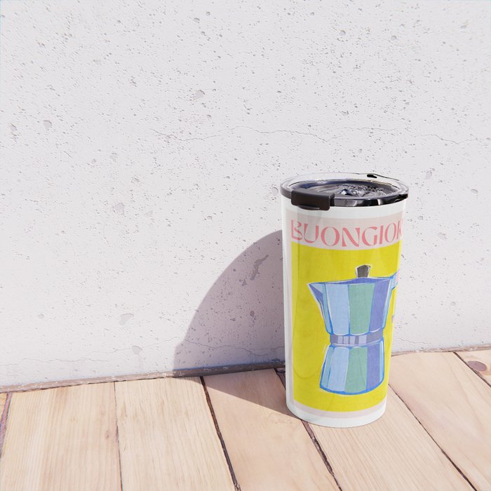 Buongiorno - Bold Retro Italian Coffee Maker Travel Mug Gallery Image 4