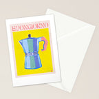 Buongiorno - Bold Retro Italian Coffee Maker Stationery Card Gallery Image 2