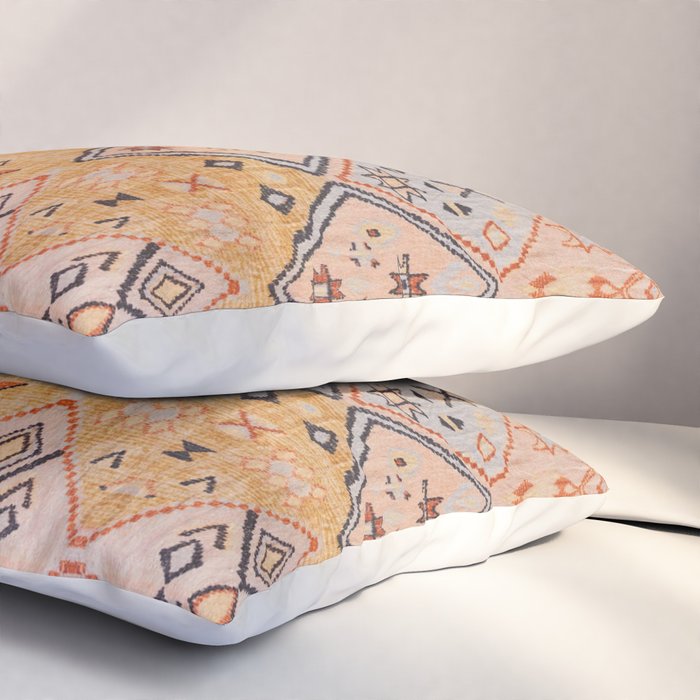 N218 - Mustard Yellow Oriental Heritage Boho Traditional Moroccan Desert Style Pillow Sham Gallery Image 3