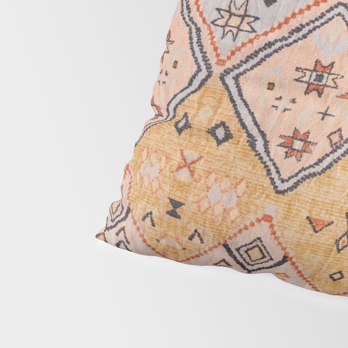 N218 - Mustard Yellow Oriental Heritage Boho Traditional Moroccan Desert Style Pillow Sham Gallery Image 4