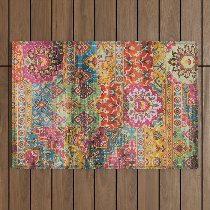 Abstract Design Outdoor Rug Gallery Image 1