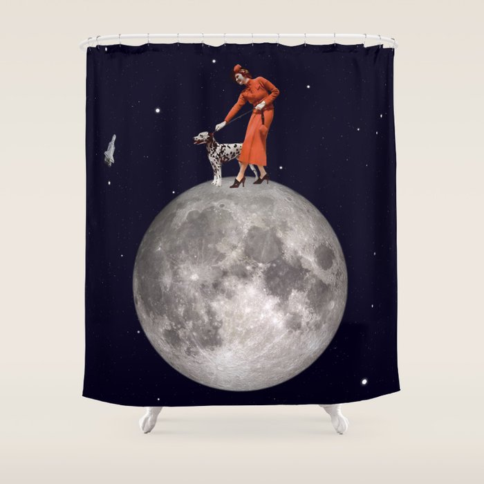 Walking the Dog // The Rocket Shower Curtain Gallery Image 1