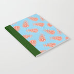 Dancing Pinecones in Light Blue & Red Notebook Gallery Image 2
