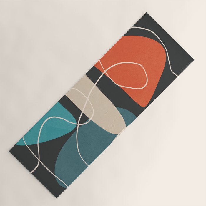 Minimal Colorful Abstract Shapes 4 Yoga Mat Gallery Image 1