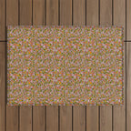 Rainbow Worms Print Outdoor Rug Gallery Image 1
