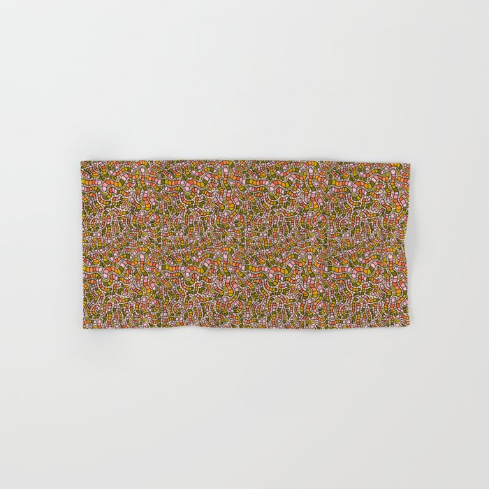 Rainbow Worms Print Bath Towel Gallery Image 1