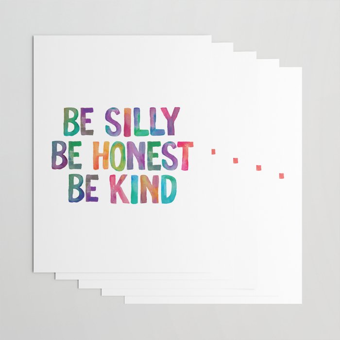 Be Silly Be Honest Be Kind Wrapping Paper Gallery Image 3