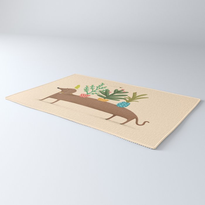 Dachshund & Parrot Rug Gallery Image 3