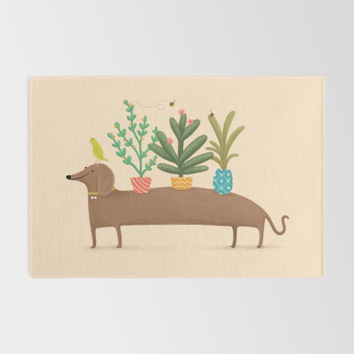 Dachshund & Parrot Rug Gallery Image 2