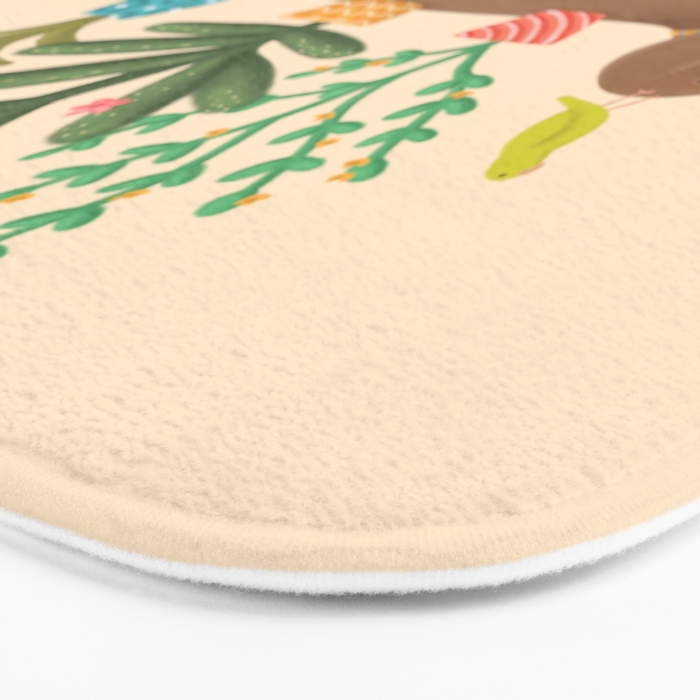Dachshund & Parrot Bath Mat Gallery Image 3