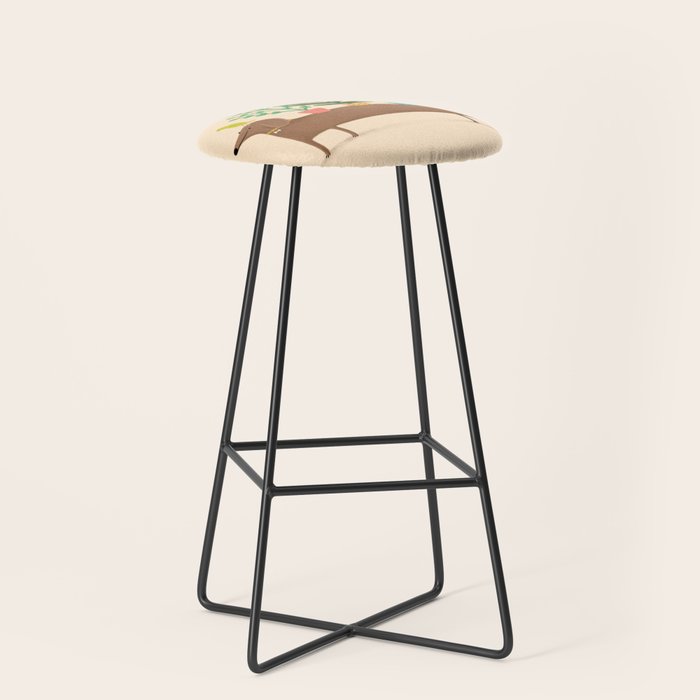 Dachshund & Parrot Stool Gallery Image 1