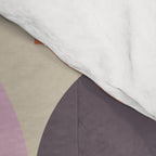Geometric Bauhaus Shapes - Orange and Lavender Comforter Gallery Image 4