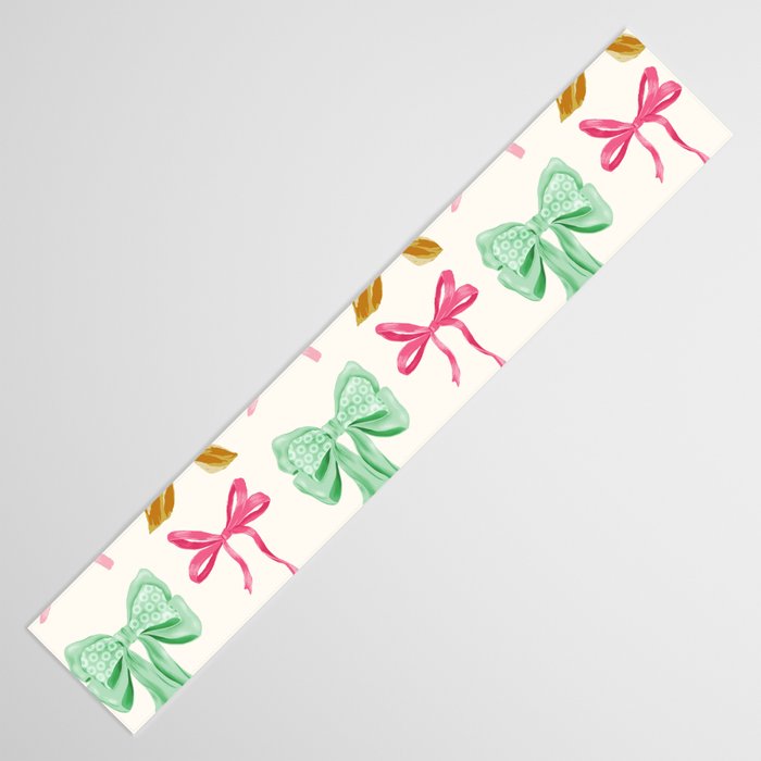 Holiday colorful bows Table Runner Gallery Image 3