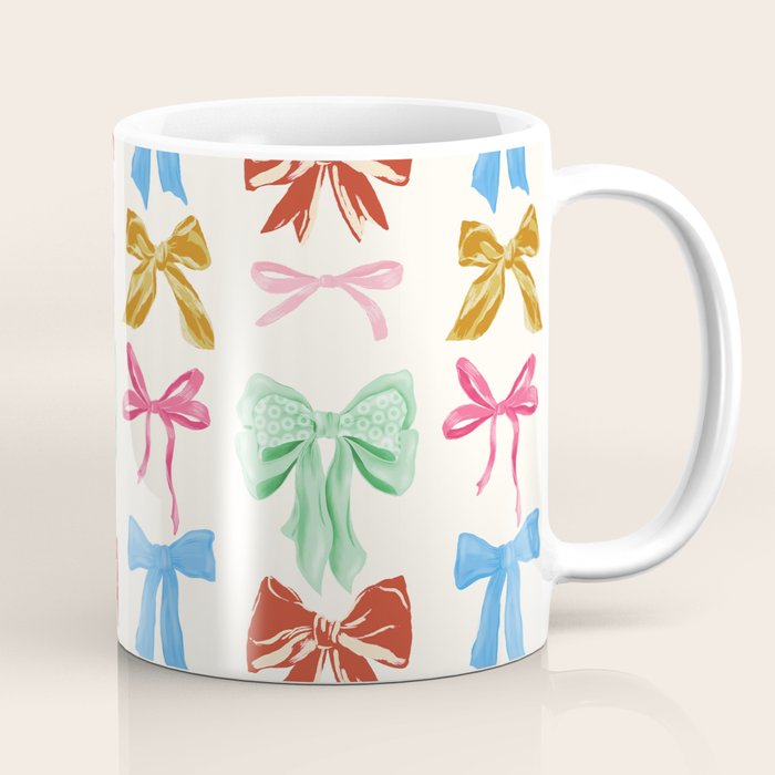 Holiday colorful bows Coffee Mug Gallery Image 1