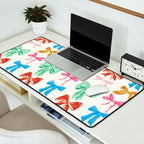 Holiday colorful bows Desk Mat Gallery Image 2