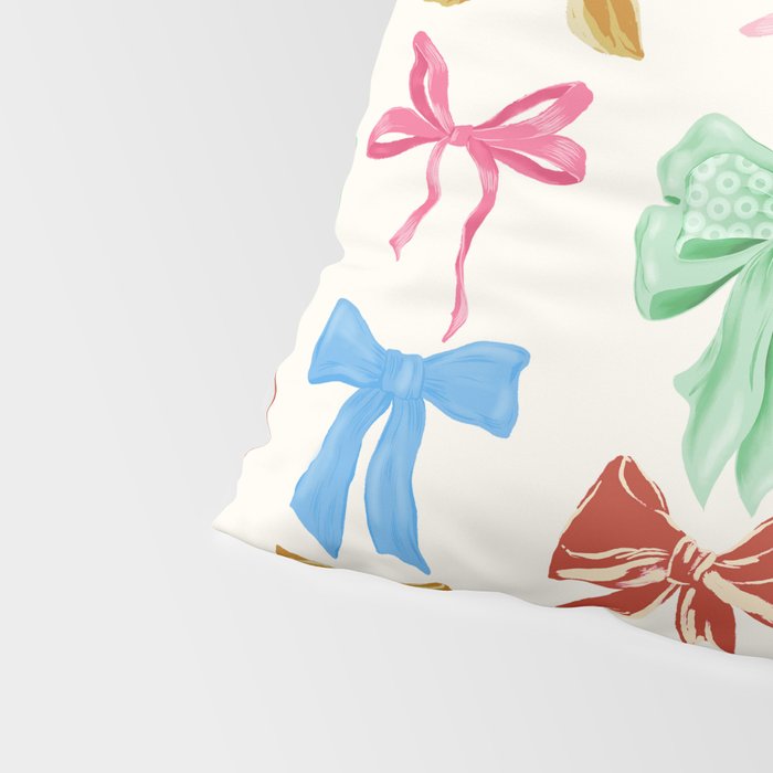 Holiday colorful bows Pillow Sham Gallery Image 4