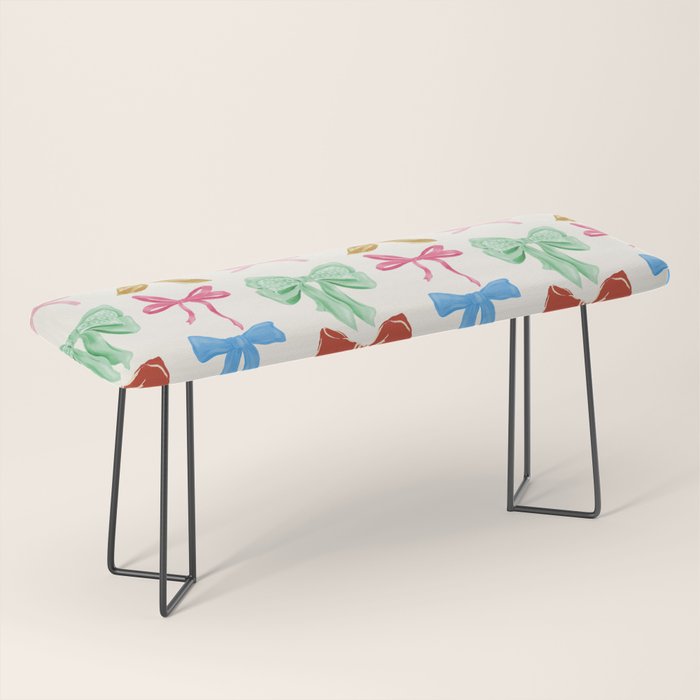 Holiday colorful bows Bench Gallery Image 1