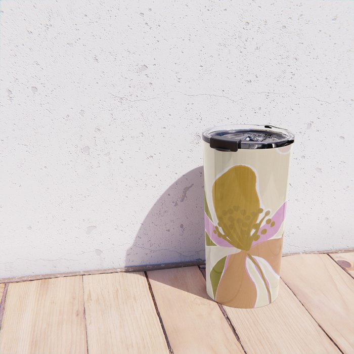 Colorful Iris Flowers Travel Mug Gallery Image 4