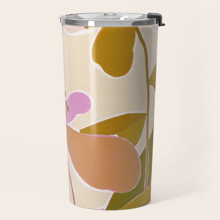 Colorful Iris Flowers Travel Mug Gallery Image 2