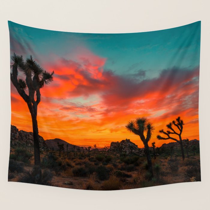 Joshua Tree Parc National Wall Tapestry Gallery Image 1