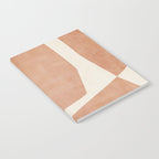 Terracotta Cream Modern Minimalist Abstract Notebook Gallery Image 2