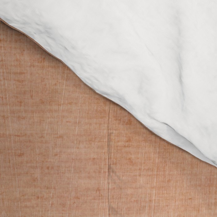 Terracotta Cream Modern Minimalist Abstract Comforter Gallery Image 4