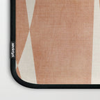 Terracotta Cream Modern Minimalist Abstract Laptop Sleeve Gallery Image 3