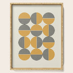 Circle pattern mid-century style Serving Tray Gallery Image 1