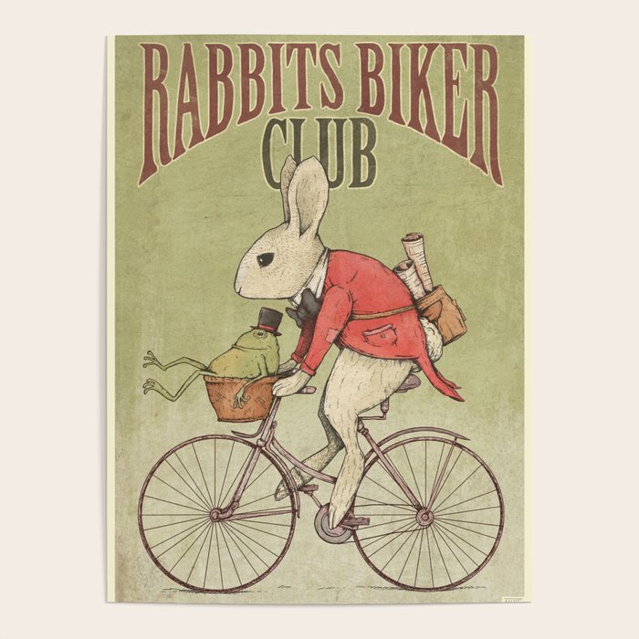 Rabbits Biker Club Poster Gallery Image 1