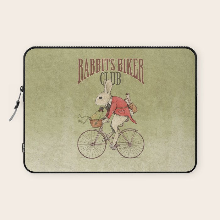 Rabbits Biker Club Laptop Sleeve Gallery Image 1