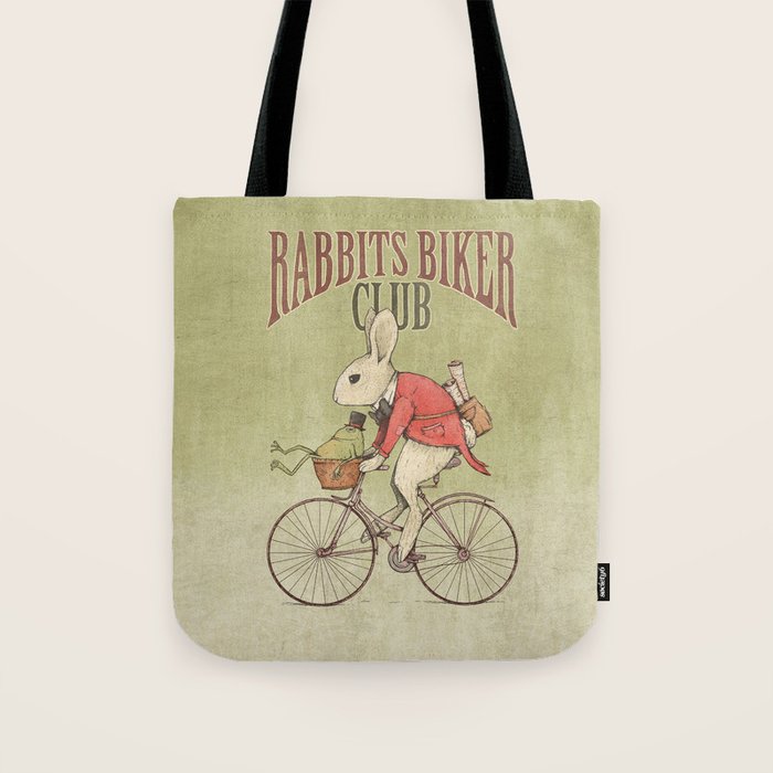 Rabbits Biker Club Tote Bag Gallery Image 1