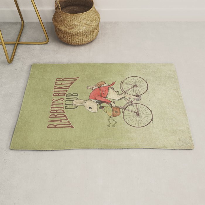 Rabbits Biker Club Rug Gallery Image 1