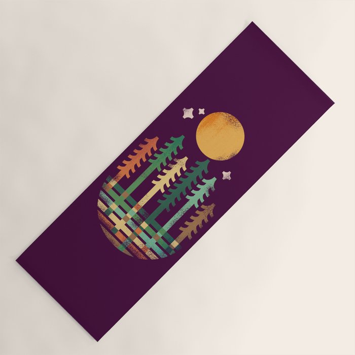 Night in the wood Yoga Mat Gallery Image 1