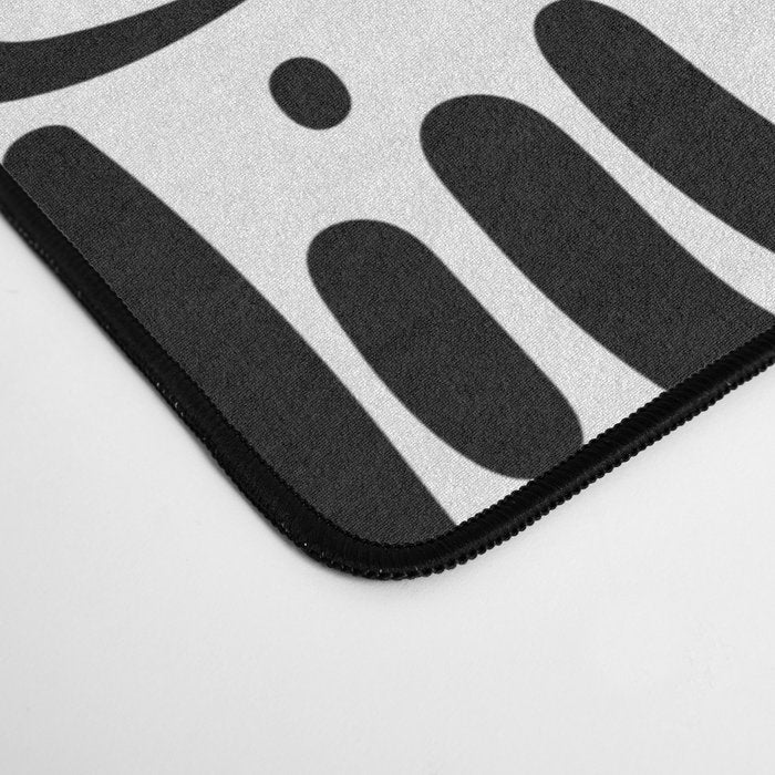 Street Art Graffiti Love Black and White Desk Mat Gallery Image 4