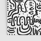 Street Art Graffiti Love Black and White Poster Gallery Image 3