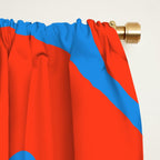 Bold and Colorful Mid Century Modern Kwaito Abstract Window Curtain Gallery Image 2