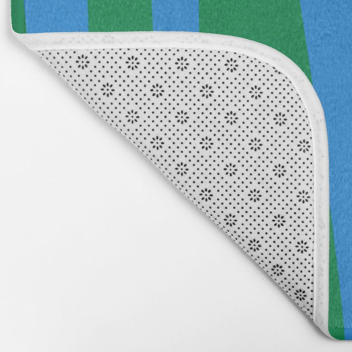 Bold and Colorful Mid Century Modern Kwaito Abstract Bath Mat Gallery Image 2