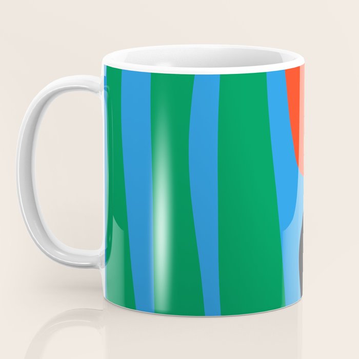 Bold and Colorful Mid Century Modern Kwaito Abstract Coffee Mug Gallery Image 3