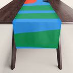 Bold and Colorful Mid Century Modern Kwaito Abstract Table Runner Gallery Image 1