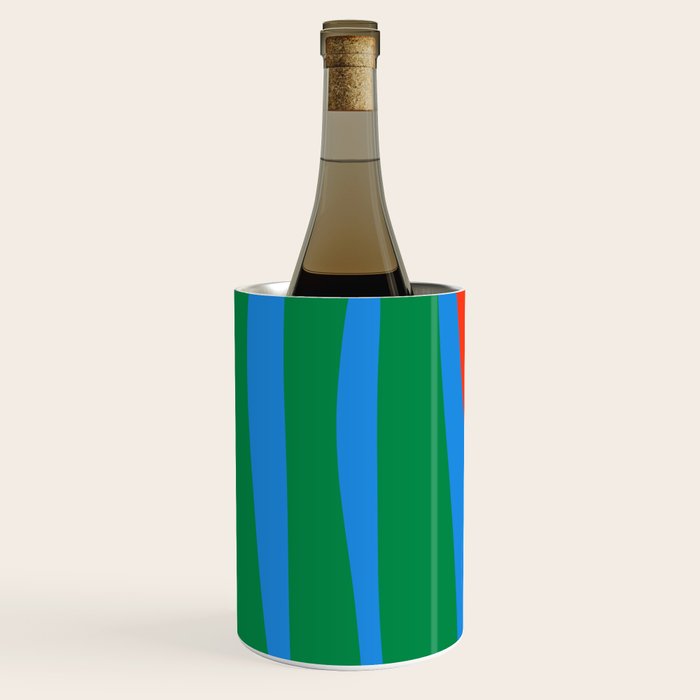 Bold and Colorful Mid Century Modern Kwaito Abstract Wine Chiller Gallery Image 2
