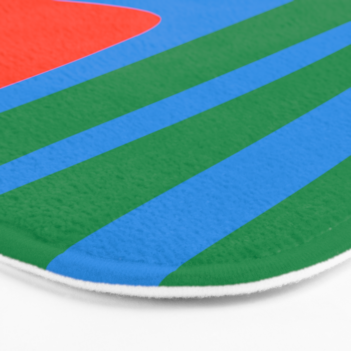 Bold and Colorful Mid Century Modern Kwaito Abstract Bath Mat Gallery Image 3