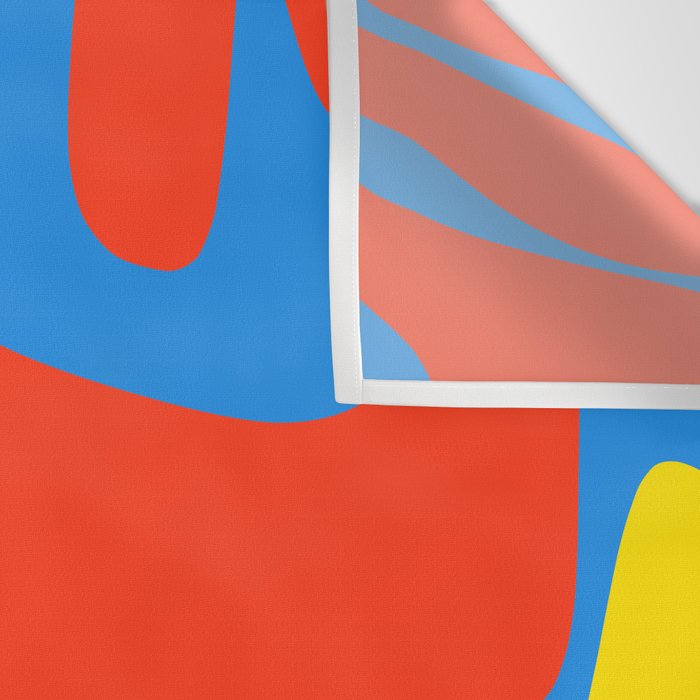 Bold and Colorful Mid Century Modern Kwaito Abstract Wall Tapestry Gallery Image 3