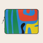 Bold and Colorful Mid Century Modern Kwaito Abstract Laptop Sleeve Gallery Image 1