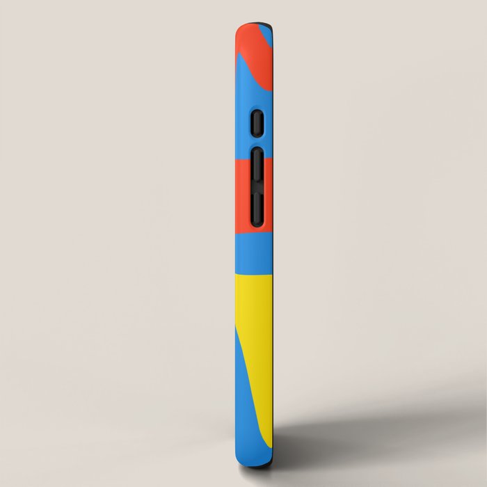 Bold and Colorful Mid Century Modern Kwaito Abstract iPhone Case Gallery Image 2