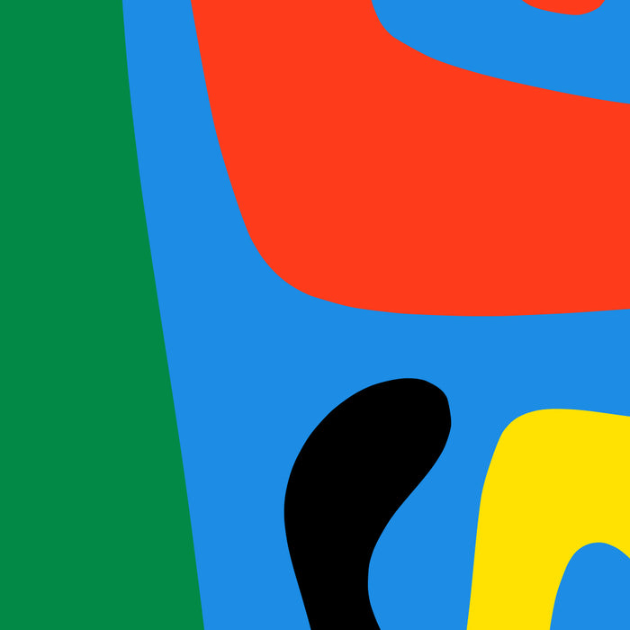 Bold and Colorful Mid Century Modern Kwaito Abstract Coffee Mug Gallery Image 2