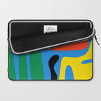 Bold and Colorful Mid Century Modern Kwaito Abstract Laptop Sleeve Gallery Image 2